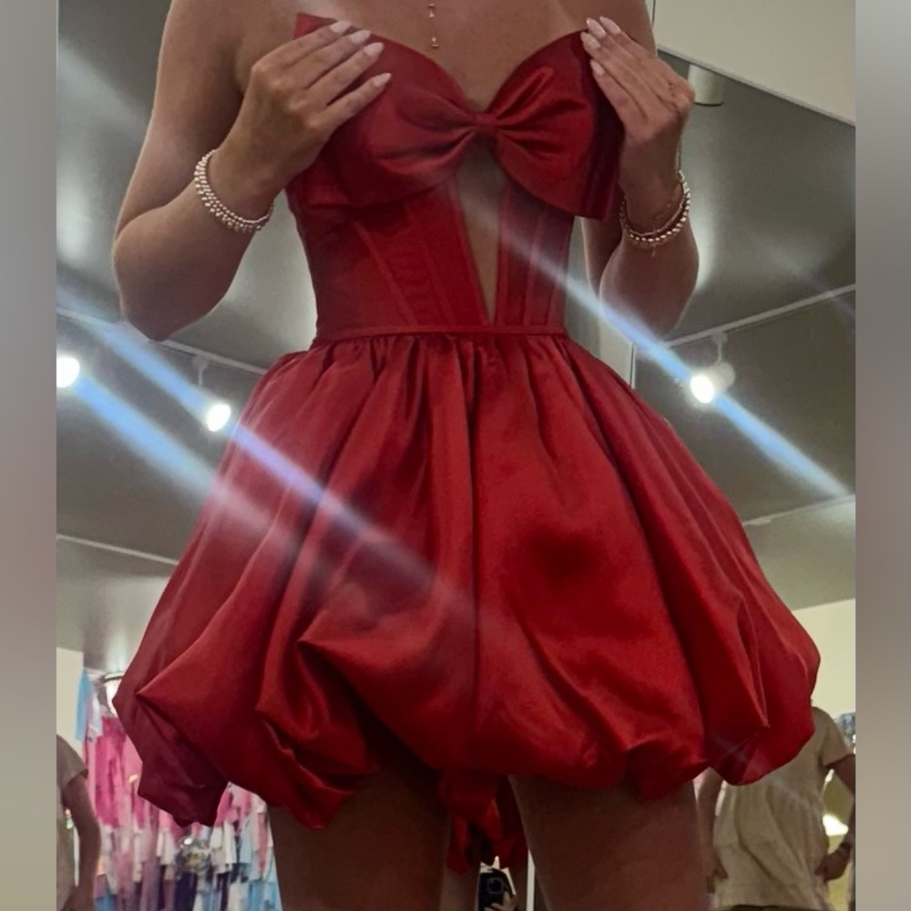 Sherri Hill Red Mini Dress